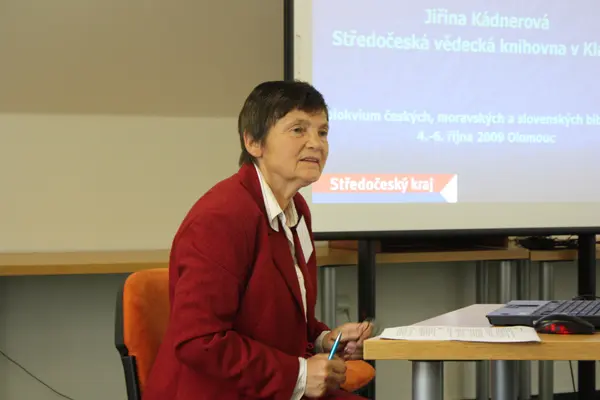 Kolokvium bibliografů Olomouc, dr. Jiřina Kádnerová