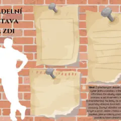 Příloha – Děckaři děckařům: Divadelní postava na zdi