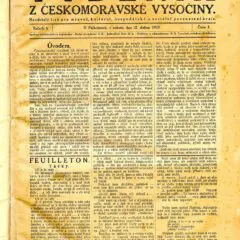 Týdeník z Českomoravské vysočiny