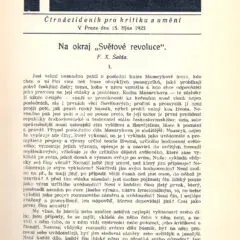 Tvorba – list pro literaturu a kritiku