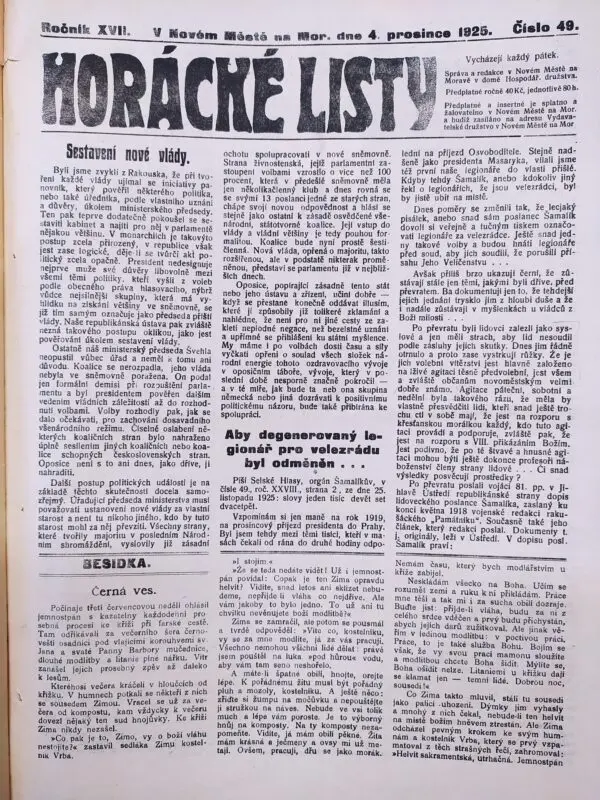 Foto: archiv Horáckého muzea