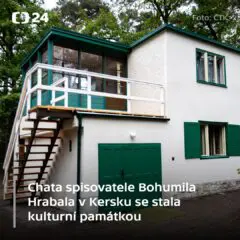 Chata Bohumila Hrabala kulturní památkou