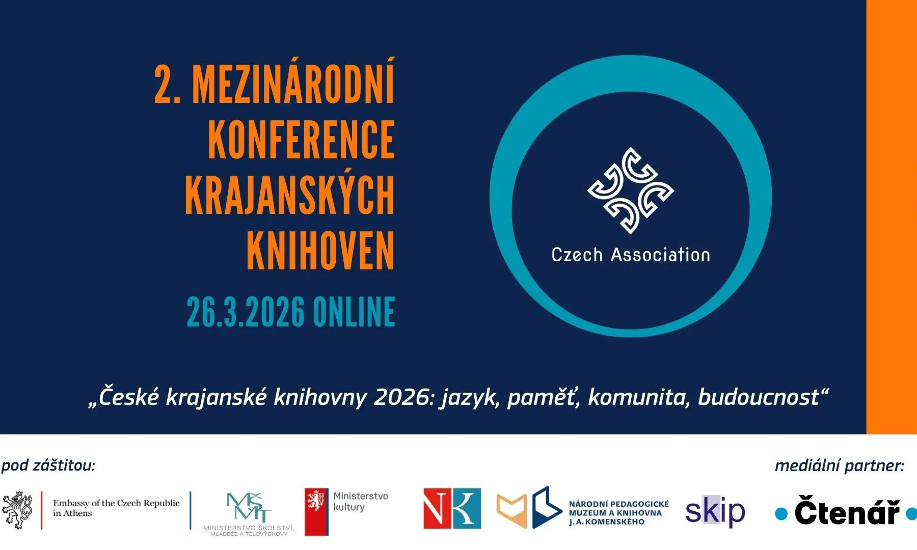 Krajanské knihovny z&nbsp;celého světa se setkají na mezinárodní konferenci. Cílem je posílit jejich roli při&nbsp;šíření českého jazyka a&nbsp;kultury